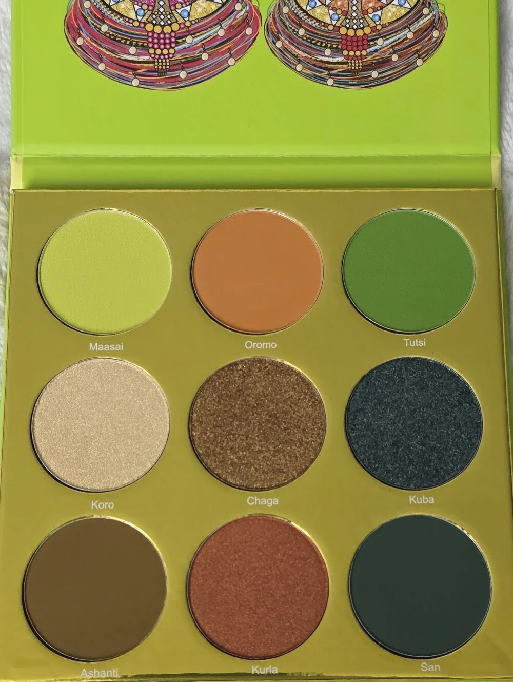 JUVIA'S PLACE THE TRIBE PRESSED POWDER EYESHADOW PALETTE (FIRST RELEASE) NWOB